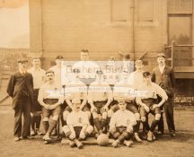 A period group photograph of Sheffield United players who have been capped for England football