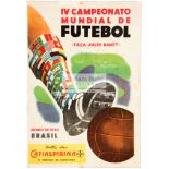 1950 World Cup programme Italy v Sweden, Group 3 Match played at the Estadio do Pacaembu, Sao Paulo,