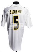 Zinedine Zidane signed Real Madrid No.