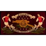 An Arsenal FC Axminster rug circa 1968, manufactured exclusively for the Pictorial Rug Co. Ltd.