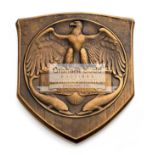 Grand Prize Medal of the Louisiana Purchase Exposition 1904, Triangular, bronze, 70mm.