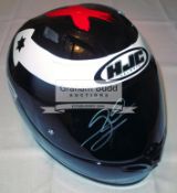 Jorge Lorenzo signed HJC brand helmet,