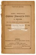 John Wisden's Cricketers' Almanack for 1883, original paper wrappers,