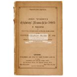 John Wisden's Cricketers' Almanack for 1883, original paper wrappers,