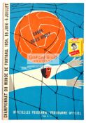The rarest programme issued at the 1954 World Cup Korea v Turkey, played in front of only 4,