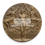 London 1908 Olympic Games unawarded second prize medal for the 7 metre yacht race,