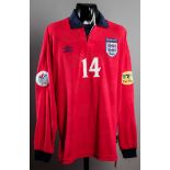 Paul Ince red England No.