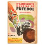 1950 World Cup programme Italy v Sweden, played in Sao Paolo 25th June,