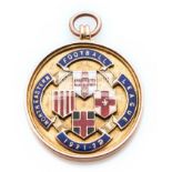 North Eastern Football League winner's medal awarded to a Carlisle United player in season 1921-22,