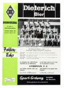 UEFA Cup Final 2nd Leg programme Borussia Monchengladbach v Liverpool 23rd May 1973,