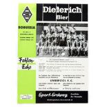 UEFA Cup Final 2nd Leg programme Borussia Monchengladbach v Liverpool 23rd May 1973,