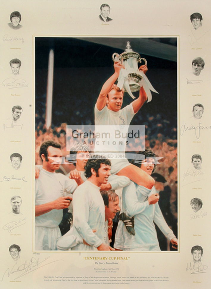 The original work of art by Gary Brandham from which the Leeds United limited edition print - Image 2 of 2