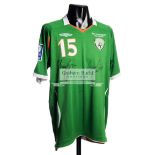 John O'Shea green Republic of Ireland v Montenegro No.