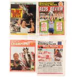 A collection of 45 original newspapers with front page & extensive coverage of Manchester United FC