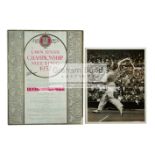 Wimbledon Lawn Tennis Championships programme for the men's singles final day in 1937 signed by the