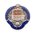 English Schools' Football Association North Trial medal, silver & enamel, undated,
