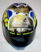 Valentino Rossi signed Movistar Yamaha MotoGP team 1:2 scale "donkey" replica helmet,