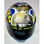 Valentino Rossi signed Movistar Yamaha MotoGP team 1:2 scale "donkey" replica helmet,