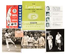 An interesting collection relating to 1947 Wimbledon champion Jack Kramer,