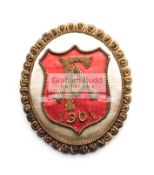 Football Association badge issued to Councillor William Tiffin for the Tottenham Hotspur v