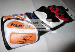 Marc Márquez signed Repsol Honda MotoGP replica glove,