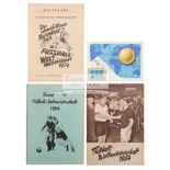 A group of five publications pertaining to the 1954 World Cup,