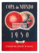 1950 World Cup Tournament handbook, issued by Standard Oil Company of Brazil, 44 pages,