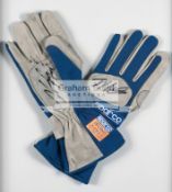 Juan Pablo Montoya and Ralf Schumaher signed pair of BMW Williams F1 driving gloves,