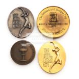 A group of four medals awarded to the Worcestershire county cricketer Brian Brain, i) bronze,