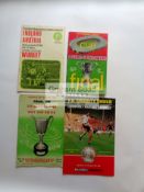 Large collection of football programmes dating from the 1960s to the 2000s,