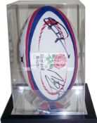 Gilbert official England rugby ball signed by winning 2003 Rugby World Cup winning captain Martin