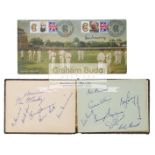 A Graveney Family autograph album, 1950s/60s content including India, Pakistan, England, Australia,