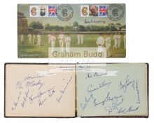 A Graveney Family autograph album, 1950s/60s content including India, Pakistan, England, Australia,