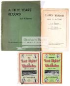 Four lawn tennis publications by F.R.