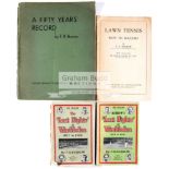 Four lawn tennis publications by F.R.