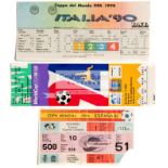 A collection of 25 World Cup tickets from the 1982, 1990 & 1994 World Cups,