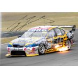 A trio of photos signed by Australian V8 Supercars Championship drivers, comprising Craig Lowndes,