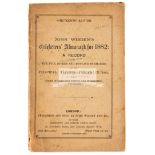 John Wisden's Cricketers' Almanack for 1882, original paper wrappers,