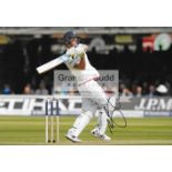 Seven signed photographs of England cricketers. all 10 by 8in.