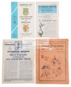 A collection of 32 Tottenham Hotspur home programmes 1930 to 1964,