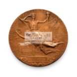 1900 Paris Exposition Universelle Internationale medal, designed by Chaplain, stamped BRONZE,