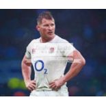 A limited edition Darren Baker print of the England rugby player Dylan Hartley,