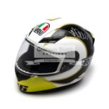 Valentino Rossi signed helmet, full-size AGV Moto GP Vale 46,