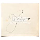 Autograph of the boxer Joe Louis, in ink,