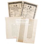 Two prospectuses published in 1888 and 1890 by the Decimal Boating and Lawn Tennis Society,