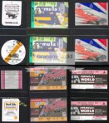 1979 to 2004 British Grand Prix event ticket collection, approximately 80 various different tickets,