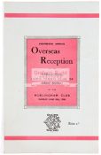 Programme for the eighteenth annual Overseas Reception of the International Lawn Tennis Club of