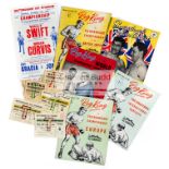 A collection of boxing programmes for promotions by Reg King in Nottingham between 1952 and 1965,