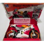 Marc Márquez signed scale model of his Repsol Honda RC213V MotoGP motorcycle,