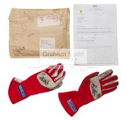 1987 Ferrari driver Michele Alboreto signed pair of driving gloves,